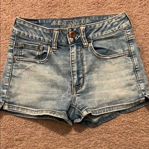 Super Super Stretch Light Wash Denim Shorts
